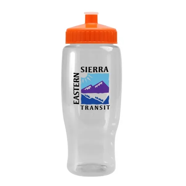 Pedal Pusher 27oz Recycled Transparent Contour Bottle w/Push - Pedal Pusher 27oz Recycled Transparent Contour Bottle w/Push - Image 118 of 125