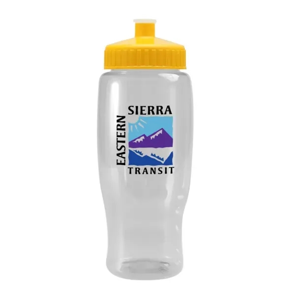 Pedal Pusher 27oz Recycled Transparent Contour Bottle w/Push - Pedal Pusher 27oz Recycled Transparent Contour Bottle w/Push - Image 125 of 125