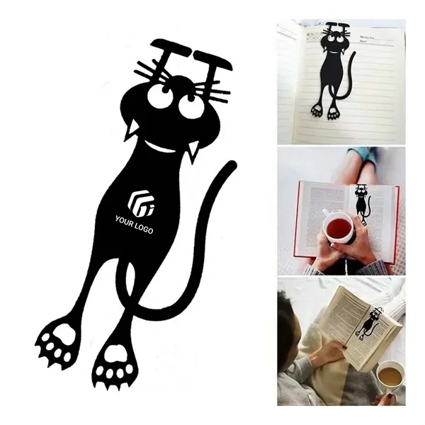 Personalized smooth plastic cute cat reading bookmark - Personalized smooth plastic cute cat reading bookmark - Image 0 of 4