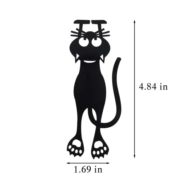 Personalized smooth plastic cute cat reading bookmark - Personalized smooth plastic cute cat reading bookmark - Image 1 of 4