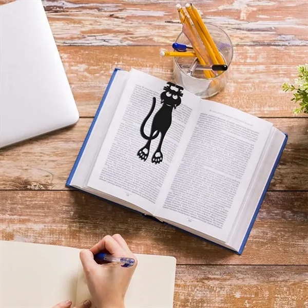 Personalized smooth plastic cute cat reading bookmark - Personalized smooth plastic cute cat reading bookmark - Image 2 of 4