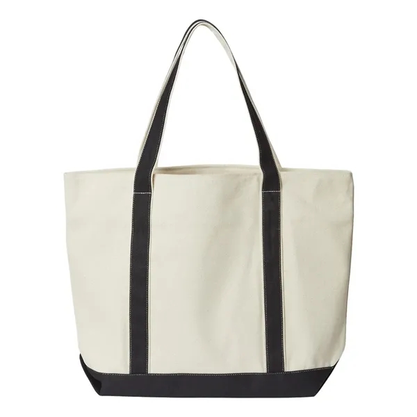 Liberty Bags XL Zippered Cotton Canvas Resort Tote - Liberty Bags XL Zippered Cotton Canvas Resort Tote - Image 4 of 4