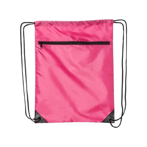 Liberty Bags Zippered Drawstring Backpack - Liberty Bags Zippered Drawstring Backpack - Image 3 of 14