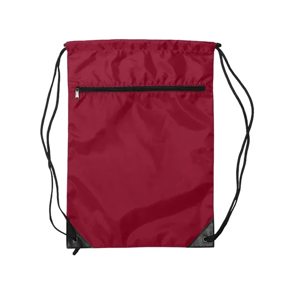 Liberty Bags Zippered Drawstring Backpack - Liberty Bags Zippered Drawstring Backpack - Image 9 of 14