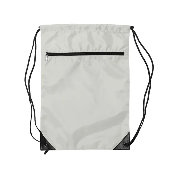 Liberty Bags Zippered Drawstring Backpack - Liberty Bags Zippered Drawstring Backpack - Image 13 of 14