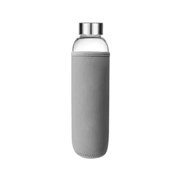 17 Oz Customizable Clear Glass Sports Water Bottle - 17 Oz Customizable Clear Glass Sports Water Bottle - Image 2 of 10