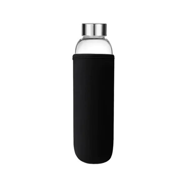 17 Oz Customizable Clear Glass Sports Water Bottle - 17 Oz Customizable Clear Glass Sports Water Bottle - Image 5 of 10
