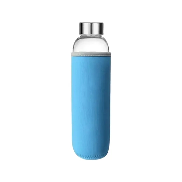 17 Oz Customizable Clear Glass Sports Water Bottle - 17 Oz Customizable Clear Glass Sports Water Bottle - Image 7 of 10