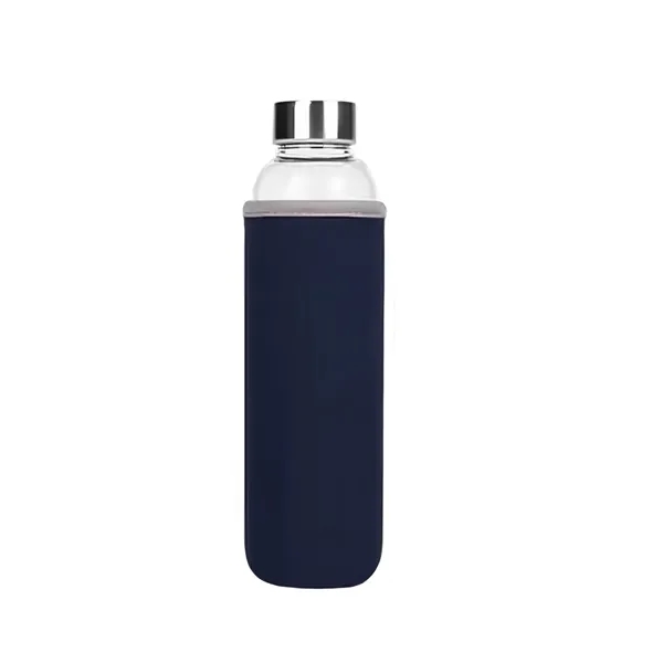 17 Oz Customizable Clear Glass Sports Water Bottle - 17 Oz Customizable Clear Glass Sports Water Bottle - Image 10 of 10