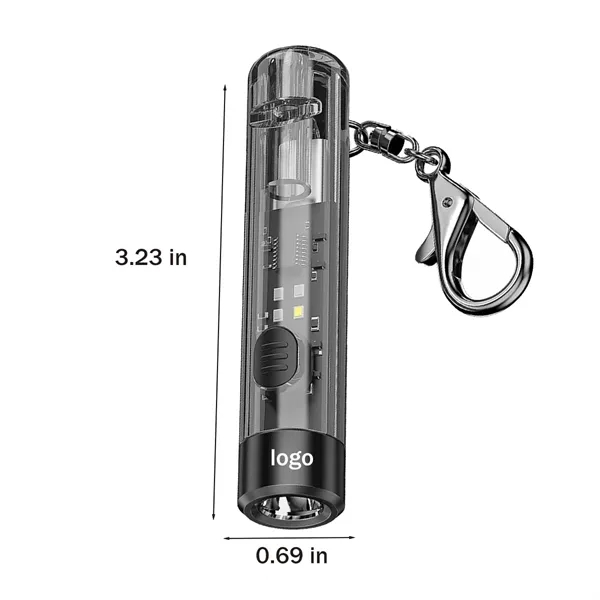 Mini Keychain Light Super Bright Flashlight Rechargeable USB - Mini Keychain Light Super Bright Flashlight Rechargeable USB - Image 1 of 4