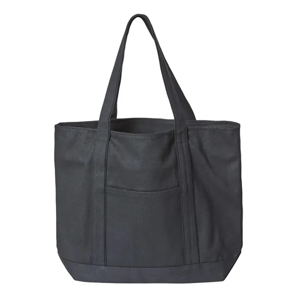 Custom Liberty Bags XL Zippered Cotton Canvas Resort Tote