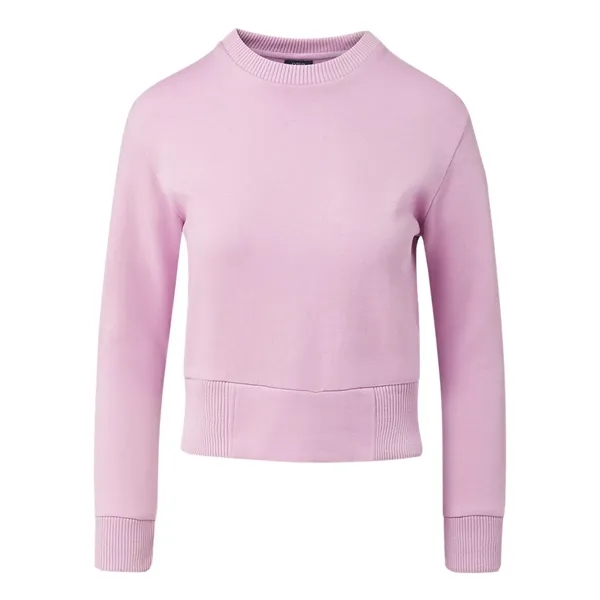 MV Sport Women's Romi Cloud Fleece Crop Crewneck Sweatshirt - MV Sport Women's Romi Cloud Fleece Crop Crewneck Sweatshirt - Image 9 of 10