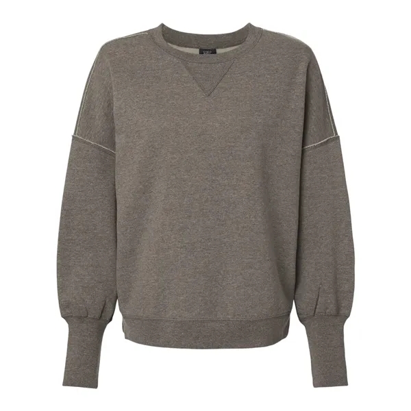 MV Sport Women's Sueded Fleece Crewneck Sweatshirt - MV Sport Women's Sueded Fleece Crewneck Sweatshirt - Image 7 of 10