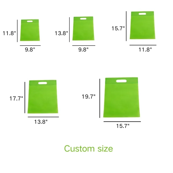 Biodegradable Non - woven Bags Featuring Die - cut Handles - Biodegradable Non - woven Bags Featuring Die - cut Handles - Image 1 of 12