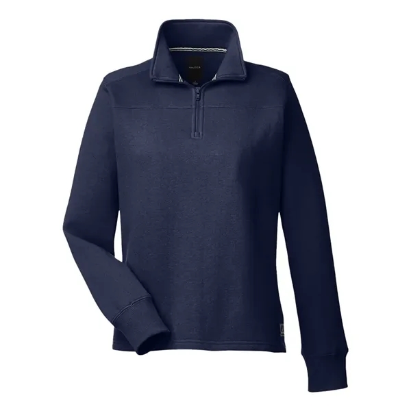 Nautica Women's Anchor Fleece Quarter-Zip Sweatshirt - Nautica Women's Anchor Fleece Quarter-Zip Sweatshirt - Image 3 of 6