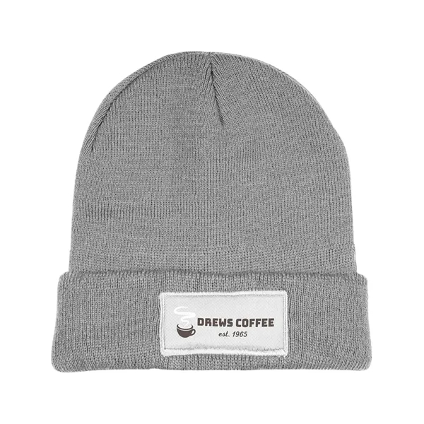 Knit Beanie With Patch - Knit Beanie With Patch - Image 1 of 2