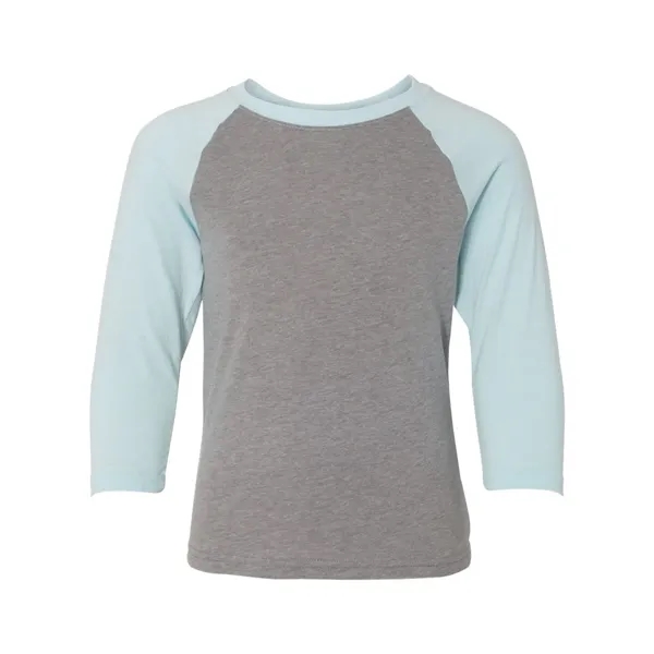 Next Level Youth CVC Three-Quarter Sleeve Raglan T-Shirt - Next Level Youth CVC Three-Quarter Sleeve Raglan T-Shirt - Image 5 of 11