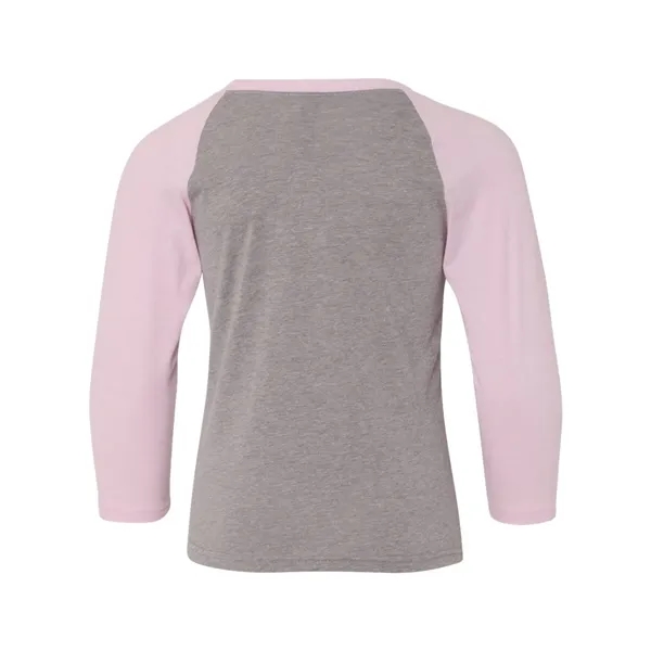 Next Level Youth CVC Three-Quarter Sleeve Raglan T-Shirt - Next Level Youth CVC Three-Quarter Sleeve Raglan T-Shirt - Image 8 of 11