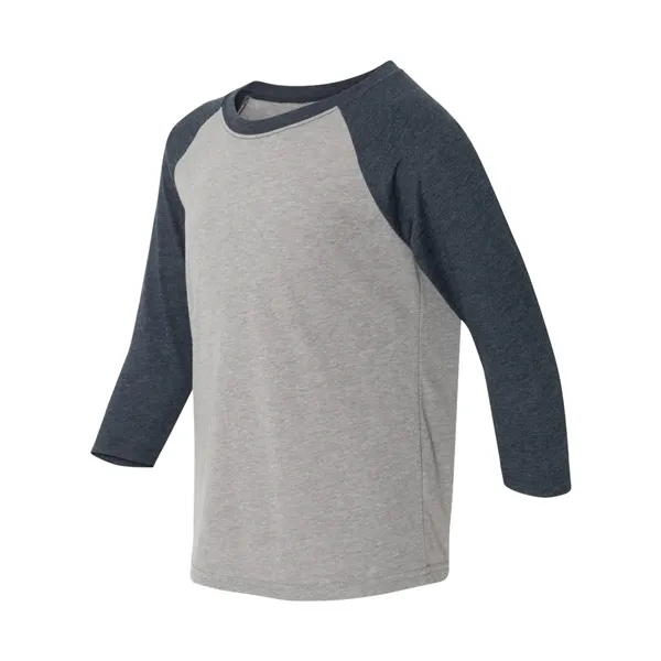 Next Level Youth CVC Three-Quarter Sleeve Raglan T-Shirt - Next Level Youth CVC Three-Quarter Sleeve Raglan T-Shirt - Image 10 of 11