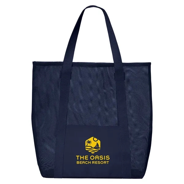 Belle Mare Beach Mesh Tote Bag - Belle Mare Beach Mesh Tote Bag - Image 6 of 14