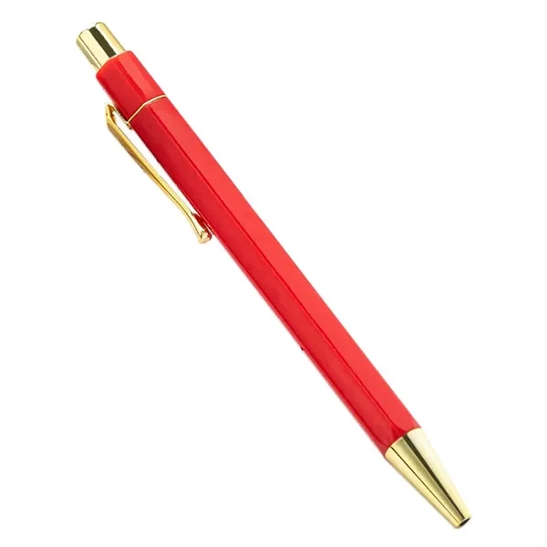 Custom Plastic Gold Hexagon Ballpoint Pen - Custom Plastic Gold Hexagon Ballpoint Pen - Image 4 of 19