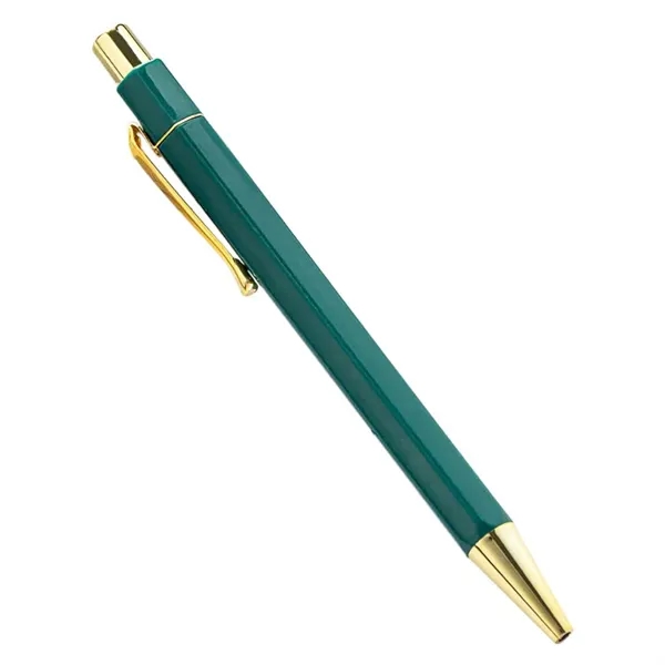 Custom Plastic Gold Hexagon Ballpoint Pen - Custom Plastic Gold Hexagon Ballpoint Pen - Image 15 of 19