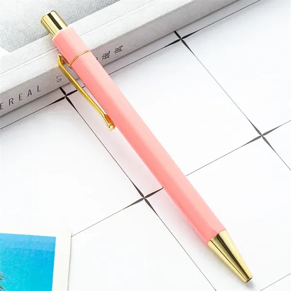 Custom Plastic Gold Hexagon Ballpoint Pen - Custom Plastic Gold Hexagon Ballpoint Pen - Image 10 of 19