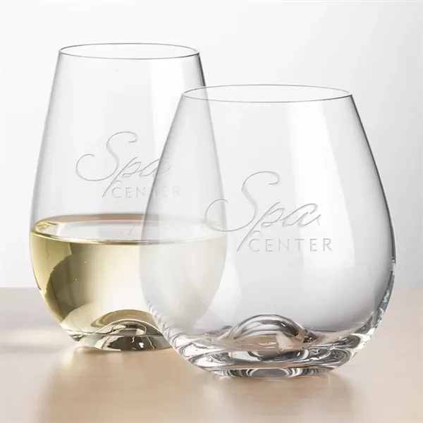 Boston Stemless Wine - Deep Etch