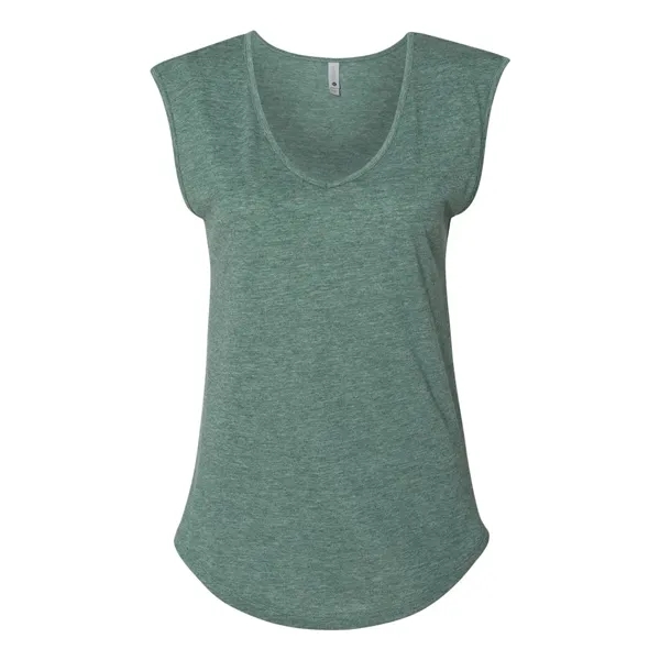 Next Level Women's Festival Sleeveless Deep V-Neck T-Shirt - Next Level Women's Festival Sleeveless Deep V-Neck T-Shirt - Image 12 of 23