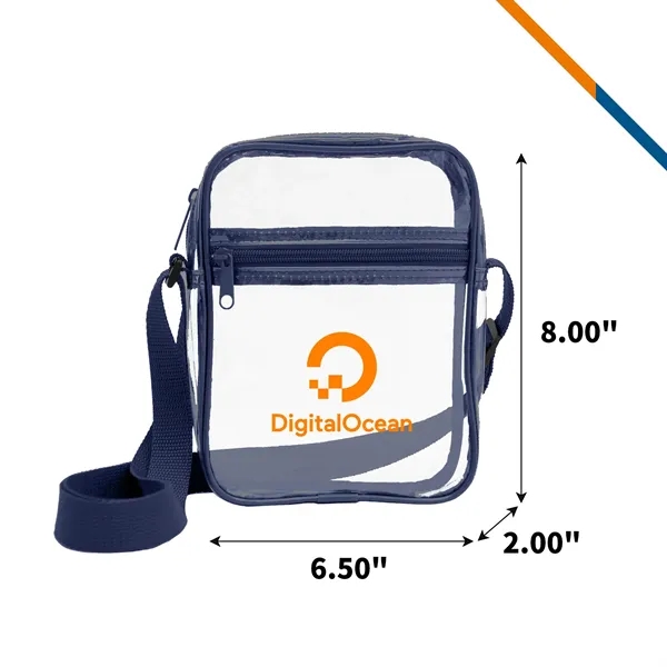 Cottrell Clear PVC Crossbody Shoulder Bag - Cottrell Clear PVC Crossbody Shoulder Bag - Image 2 of 6