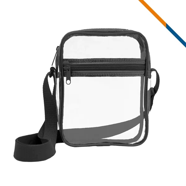 Cottrell Clear PVC Crossbody Shoulder Bag - Cottrell Clear PVC Crossbody Shoulder Bag - Image 3 of 6