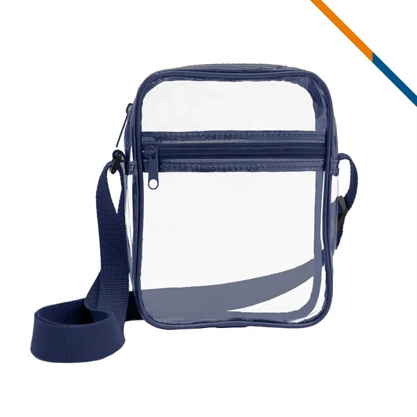 Cottrell Clear PVC Crossbody Shoulder Bag - Cottrell Clear PVC Crossbody Shoulder Bag - Image 4 of 6