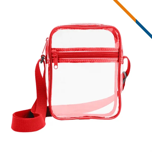 Cottrell Clear PVC Crossbody Shoulder Bag - Cottrell Clear PVC Crossbody Shoulder Bag - Image 5 of 6