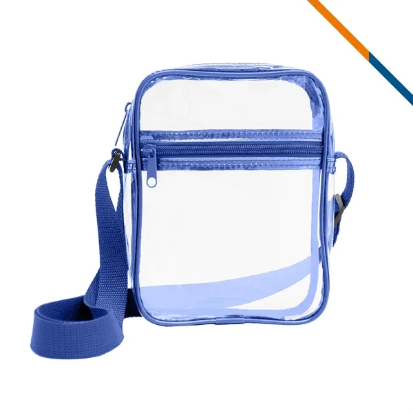 Cottrell Clear PVC Crossbody Shoulder Bag - Cottrell Clear PVC Crossbody Shoulder Bag - Image 6 of 6