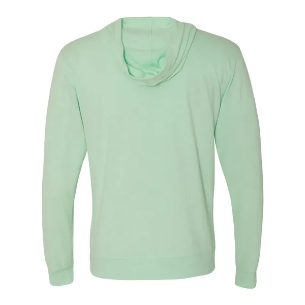 Next Level Unisex Sueded Long Sleeve Hooded Full Zip T-Shirt - Next Level Unisex Sueded Long Sleeve Hooded Full Zip T-Shirt - Image 2 of 2