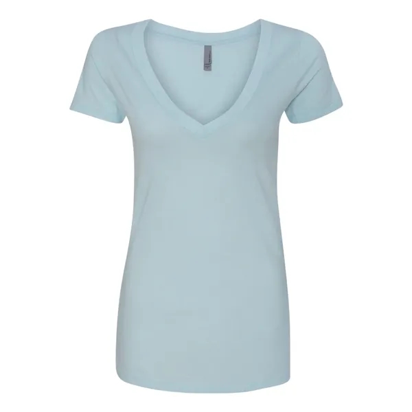 Next Level Women's CVC Deep V-Neck T-Shirt - Next Level Women's CVC Deep V-Neck T-Shirt - Image 4 of 14
