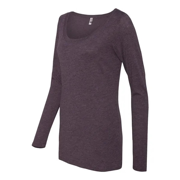 Next Level Women's Triblend Scoop Neck Long Sleeve T-Shirt - Next Level Women's Triblend Scoop Neck Long Sleeve T-Shirt - Image 5 of 8