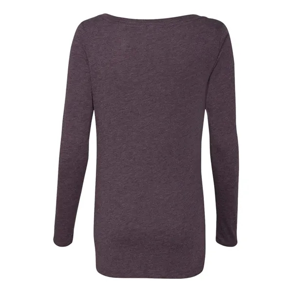 Next Level Women's Triblend Scoop Neck Long Sleeve T-Shirt - Next Level Women's Triblend Scoop Neck Long Sleeve T-Shirt - Image 6 of 8