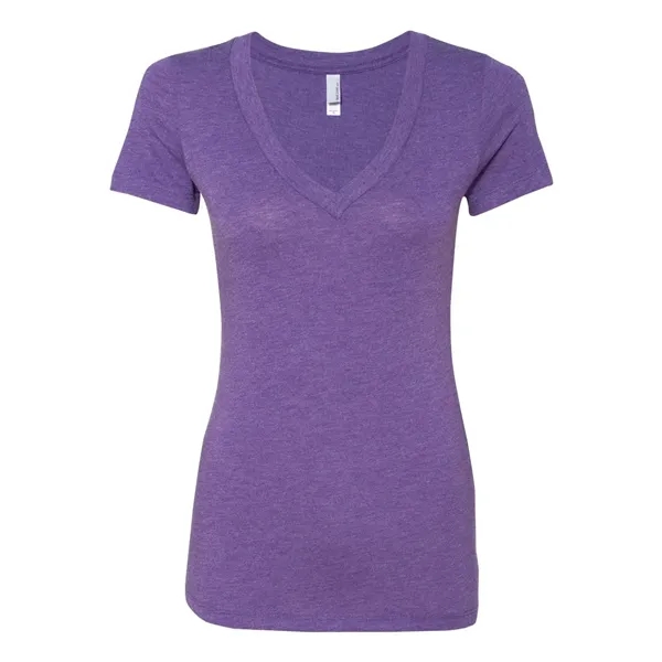 Next Level Women's Triblend Deep V-Neck T-Shirt - Next Level Women's Triblend Deep V-Neck T-Shirt - Image 7 of 35