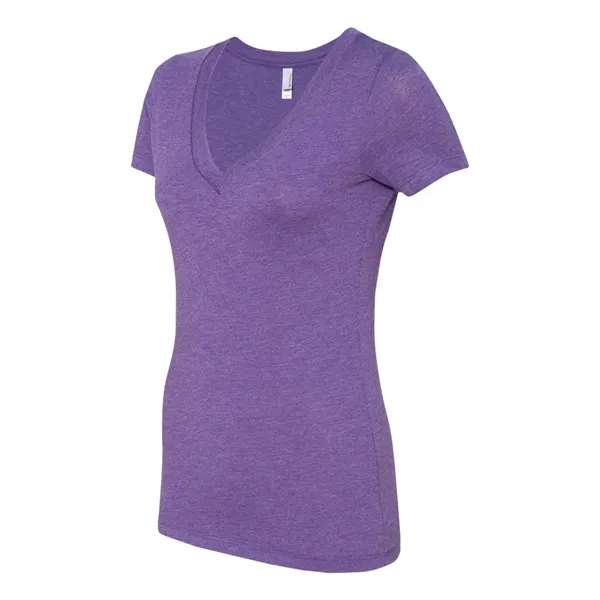 Next Level Women's Triblend Deep V-Neck T-Shirt - Next Level Women's Triblend Deep V-Neck T-Shirt - Image 8 of 35