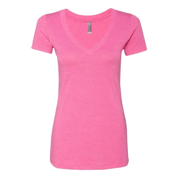 Next Level Women's Triblend Deep V-Neck T-Shirt - Next Level Women's Triblend Deep V-Neck T-Shirt - Image 19 of 35