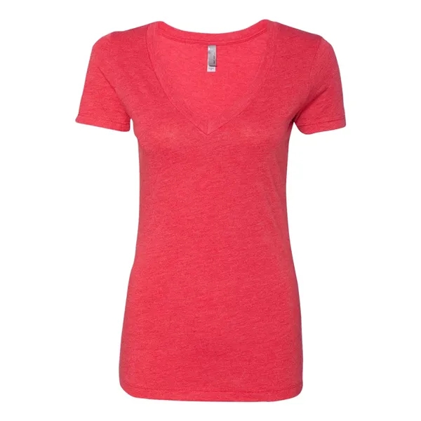 Next Level Women's Triblend Deep V-Neck T-Shirt - Next Level Women's Triblend Deep V-Neck T-Shirt - Image 25 of 35