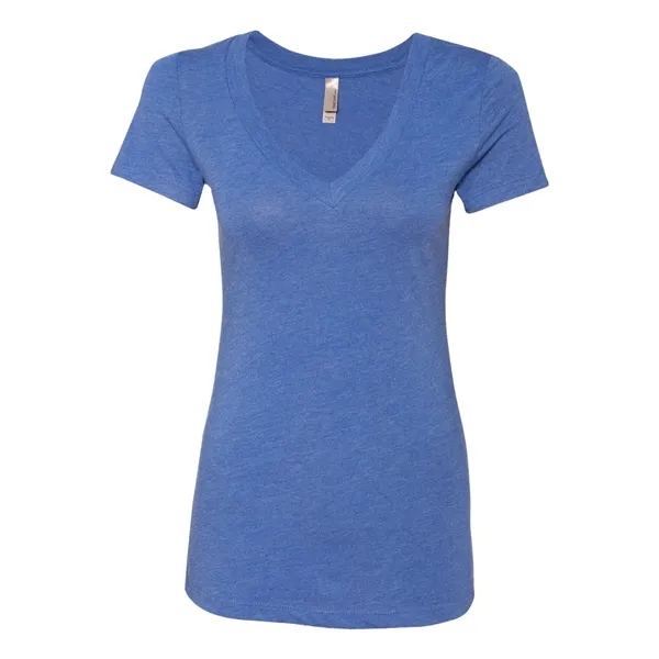 Next Level Women's Triblend Deep V-Neck T-Shirt - Next Level Women's Triblend Deep V-Neck T-Shirt - Image 28 of 35