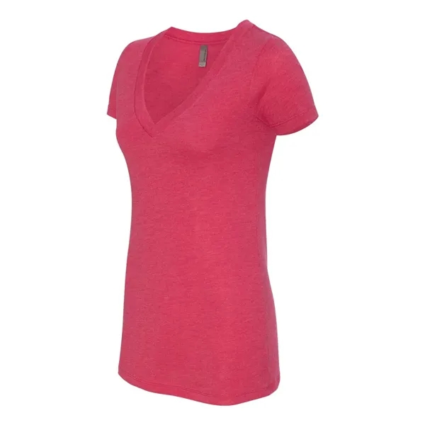 Next Level Women's Triblend Deep V-Neck T-Shirt - Next Level Women's Triblend Deep V-Neck T-Shirt - Image 32 of 35