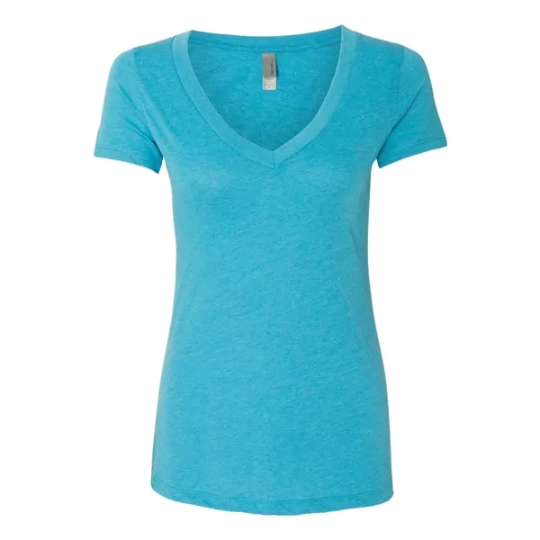 Next Level Women's Triblend Deep V-Neck T-Shirt - Next Level Women's Triblend Deep V-Neck T-Shirt - Image 34 of 35