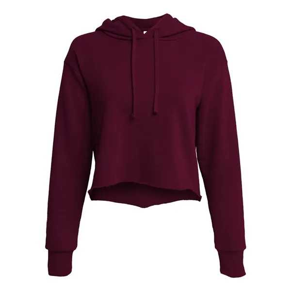 Next Level Women's Laguna Sueded Raw Edge Crop Hoodie Swe... - Next Level Women's Laguna Sueded Raw Edge Crop Hoodie Swe... - Image 7 of 14