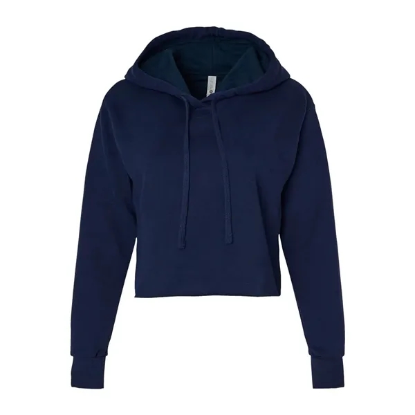 Next Level Women's Laguna Sueded Raw Edge Crop Hoodie Swe... - Next Level Women's Laguna Sueded Raw Edge Crop Hoodie Swe... - Image 8 of 14
