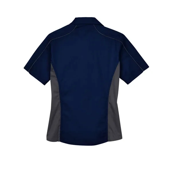 North End Women's Fuse Colorbloack Twill Short Sleeve Shirt - North End Women's Fuse Colorbloack Twill Short Sleeve Shirt - Image 2 of 6