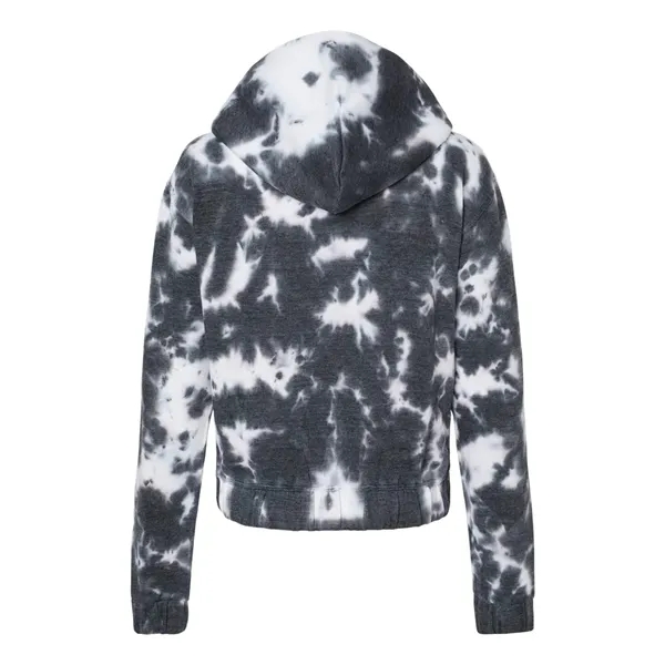Custom MV Sport Women's Sueded Fleece Tie-Dyed Crop Hooded Sweat...
