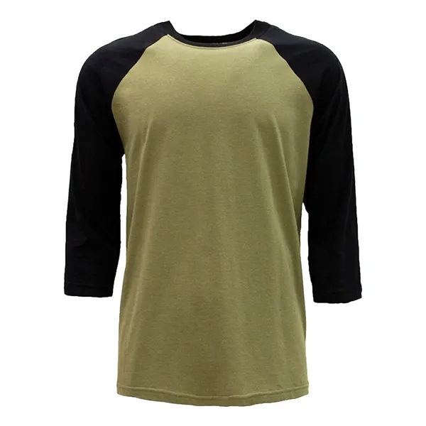 Custom Next Level Unisex CVC Three-Quarter Sleeve Raglan T-Shirt